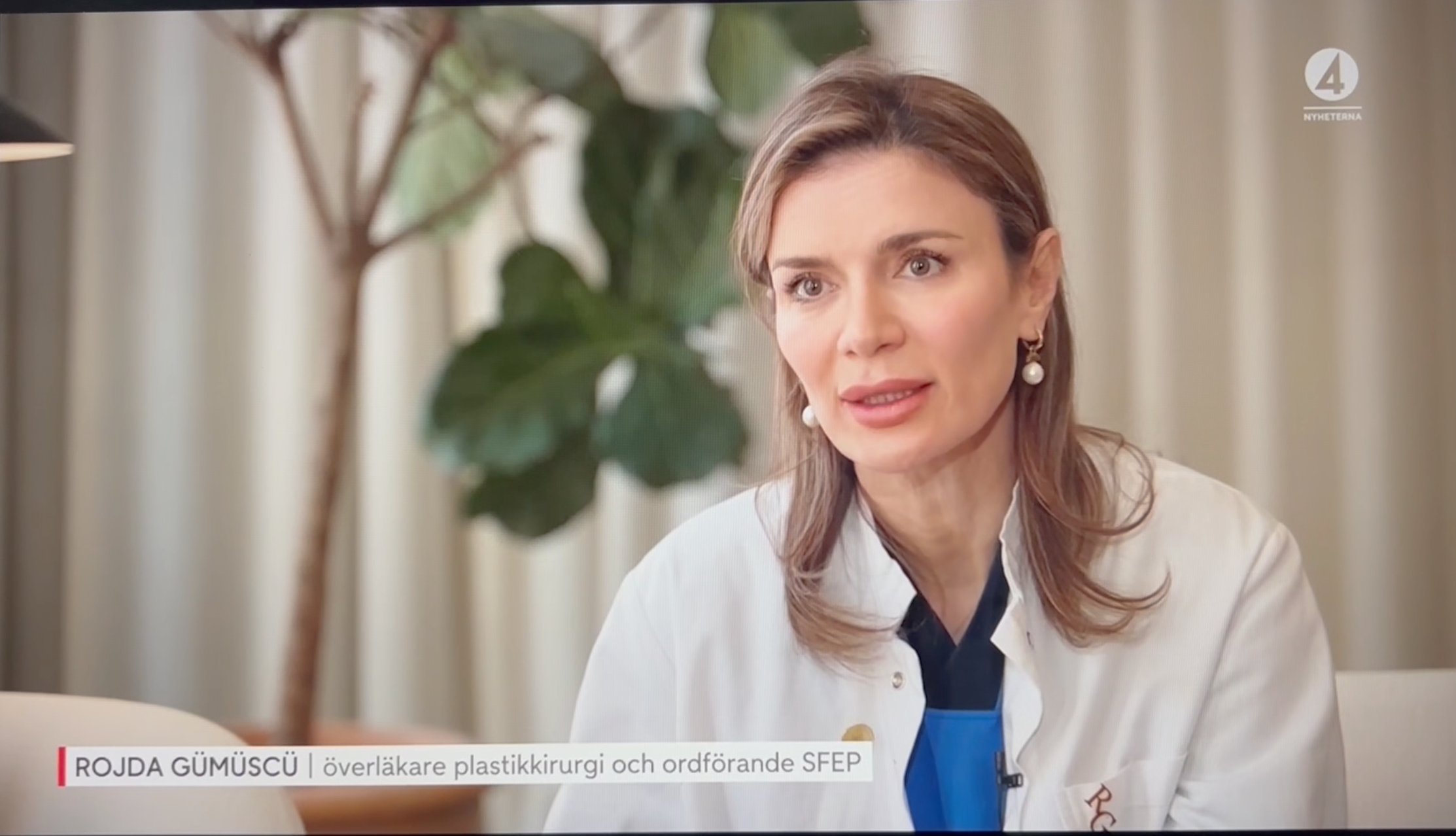 Rojda Gumuscu, ordförande SFEP i TV Nyheterna